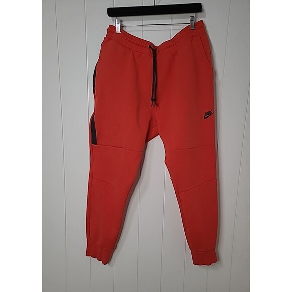 Nike Mens Tech Fleece Red Joggers Pants XL 545343-697 Activewear - Picture 1 of 10